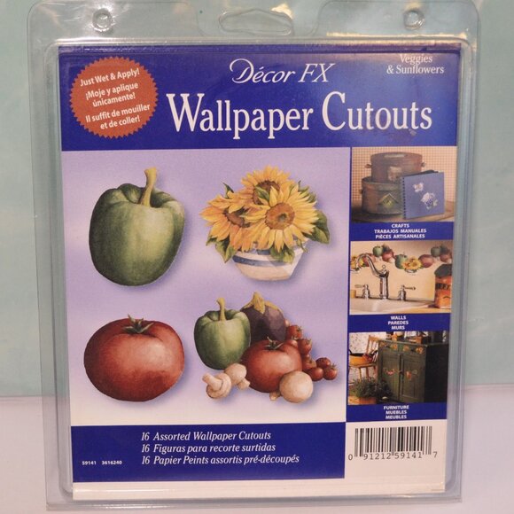 Decor FX Wallpaper Cutouts 16 Per Package Set Of 3 Packages Decor Crafts - Picture 2 of 6